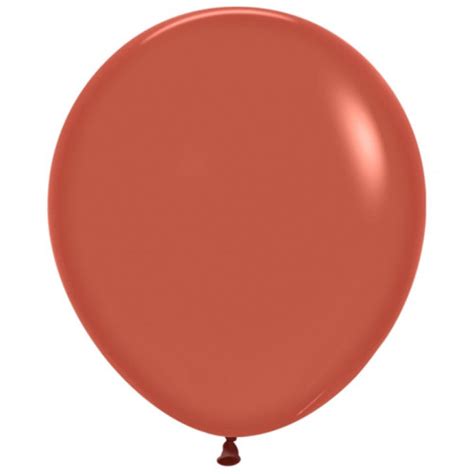 Greetings House 18 Fashion Colour Solid Terracotta Latex Balloons 25pk Sempertex
