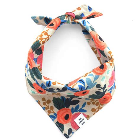 Maybe you would like to learn more about one of these? Rosa Floral Natural Dog Bandana