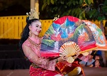 Thai Culture Festival - Fan Dance of the Southern Thailand – Stock ...