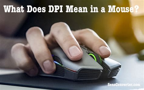 What Does Dpi Mean On A Mouse