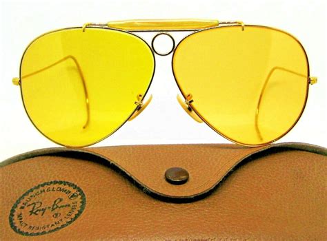 Ray Ban Usa Vintage Nos 70s Bandl Aviator Ambermatic Bullet Shooter New Sunglasses Vintage