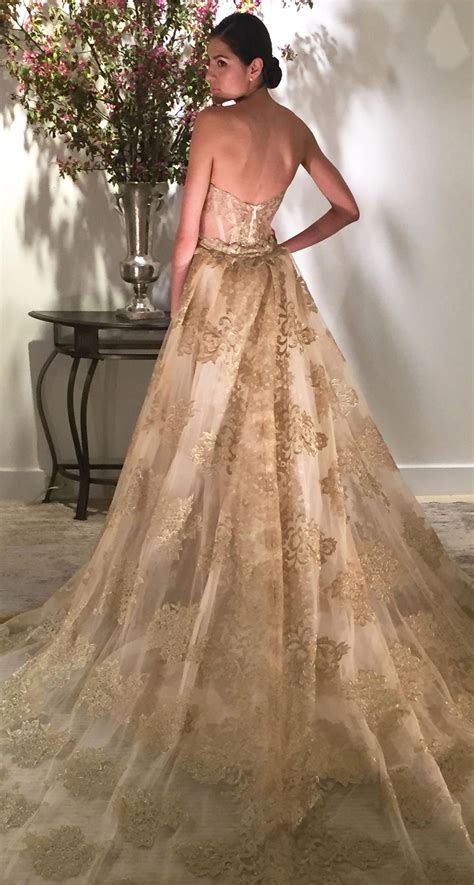 Gwendelyn Colored Wedding Dresses Glam Wedding Dress Gold Wedding Dress