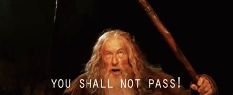 You Shall Not Pass GIF You Shall Not Pass Gandalf GIF မ ရဖရနနင မဝရန