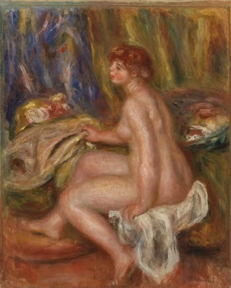 Pierre Auguste Renoir Oturan Kad N Plak Profil G R N M
