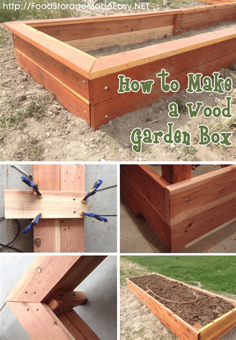 How To Build A Wood Garden Box Food Storage Made Easy