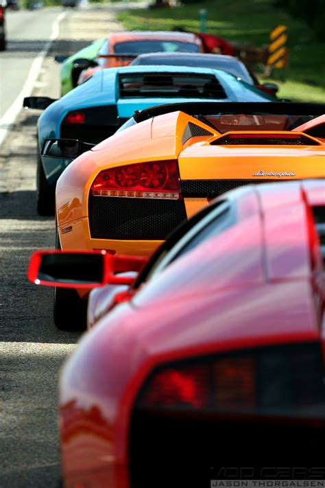 Supercars Photography — Awesome Lamborghini Line Up By Vod Cars