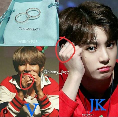 Maybe you would like to learn more about one of these? Jungkook and V wearing same/couple ring!💕 | ARMY's Amino