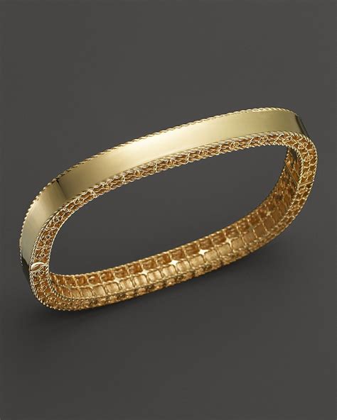 Roberto Coin 18k Yellow Gold Princess Bangle Jewelry And Accessories