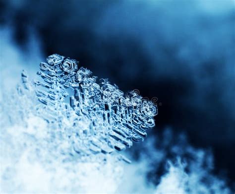 Ice Crystals Macro Stock Photo Image Of Flake White 37165546