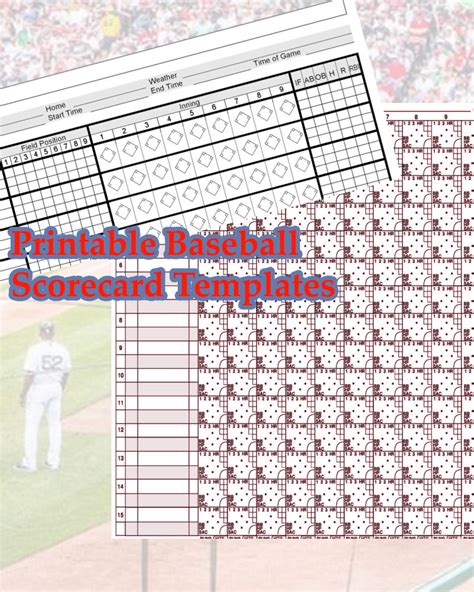 Printable Baseball Scorecard Templates