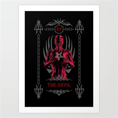 The Devil Xv Tarot Card Art Print By Grandeduc Society6