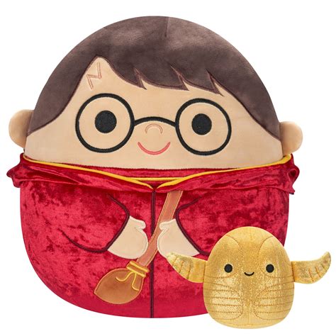 Squishmallows 12-Inch Harry Potter and 4-Inch Golden Snitch 2-Pack