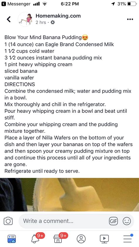 Recipe for banana chessman cookie pudding ingredients: Banana Pudding | Banana pudding, Eagle brand condensed ...