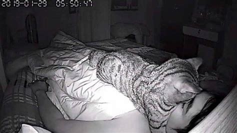 Man Sets Up Camera To See Why He Cant Breathe At Night Result Is