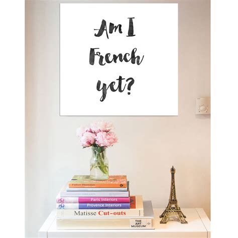 French Typography Print By Ruby And B