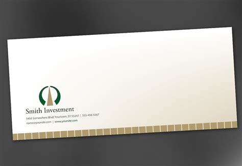 Envelope Template For Investment And Professional Firms Order Custom