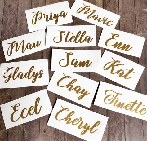 Bumper Stickers Paper Custom Name Decals Paper And Party Supplies Pe
