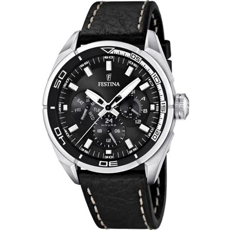Bon plan montre festina pas cher et occasion ! Montre Festina Cuir F16609-4 - Homme sur Bijourama ...