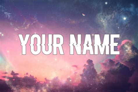 As always, if you use these. Create galaxy background with your name by Har15anwar | Fiverr