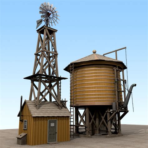 3ds Max Windmill Water Tower