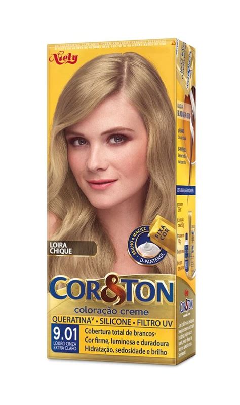 Coloração Niely Cor And Ton Louro Cinza Extra Claro 901 Lívia Distribuidora