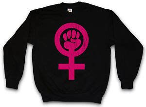 FEMINISM SYMBOL SWEATSHIRT Emanzipation Venus Fist Sign March