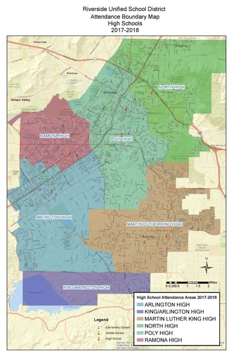 District Boundary Maps Riverside Unified School District