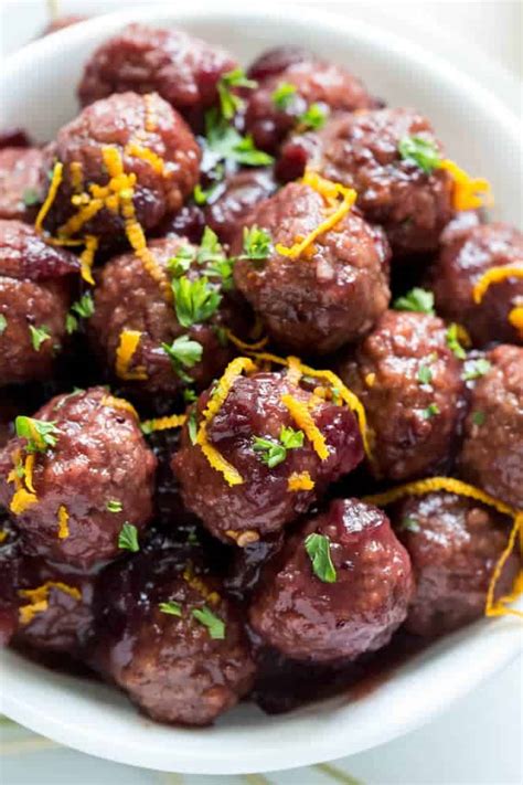 Crockpot Meatballs With Cranberry Sauce Spoonful Of Flavor