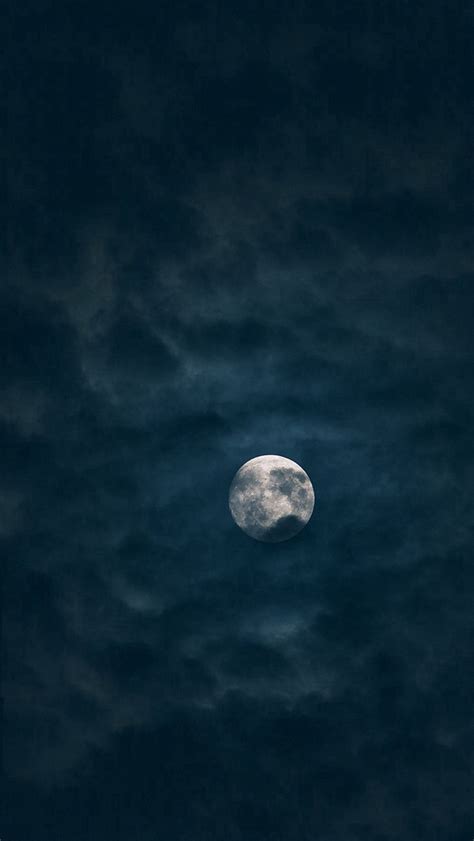 Moon Sky Dark Night Nature Iphone Wallpapers Free Download