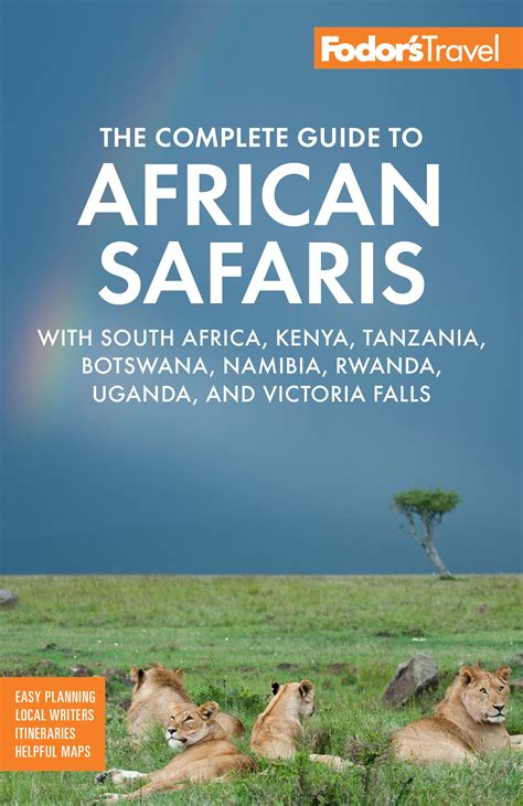 Fodors The Complete Guide To African Safaris With South Africa Kenya