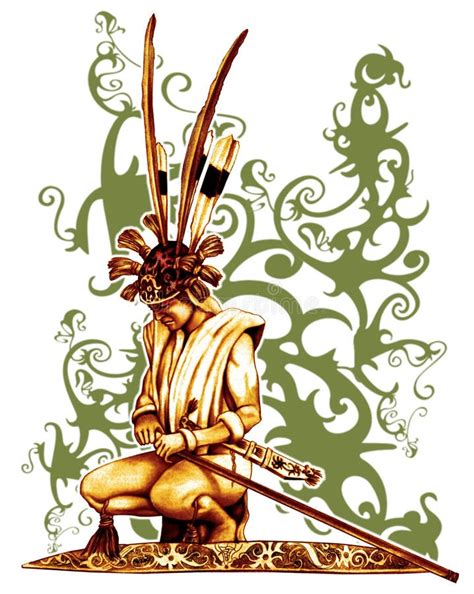 Warrior Of Dayak Stock Illustration Illustration Of Ethnic 4727243