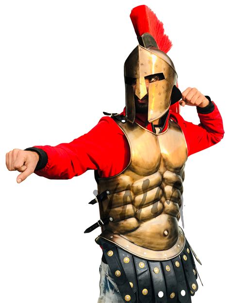 Medieval Armor Spartan Muscle Armor Breastplate 300 Movie Armor Helmet
