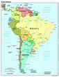 Maps of South America and South American countries | Political maps ...