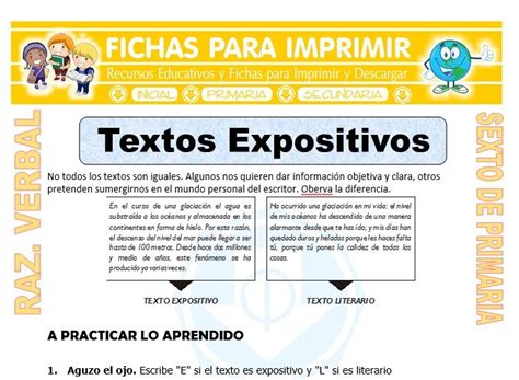 Ejemplo De Texto Expositivo Para Ninos De Primaria Nuevo Ejemplo