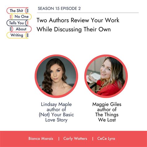 Two Authors Review Your Work While Discussing Their Own – The Shit No