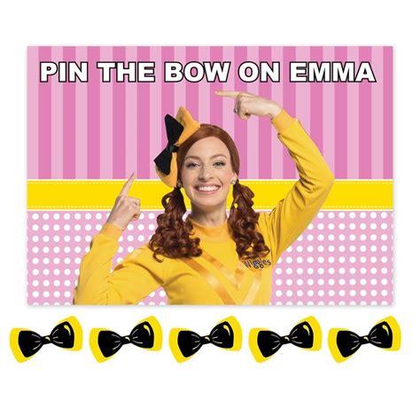 It's adapted from minuet, bwv anh. Printable Emma Wiggle Pin the Bow Party Game Poster in ...