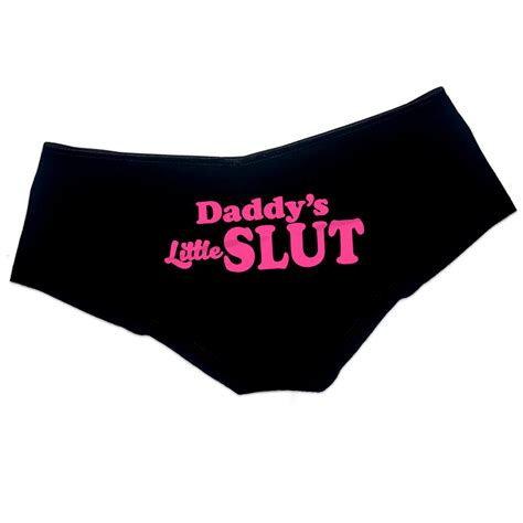 Daddys Little Slut Panties Ddlg Clothing Sexy Slutty Cute Etsy