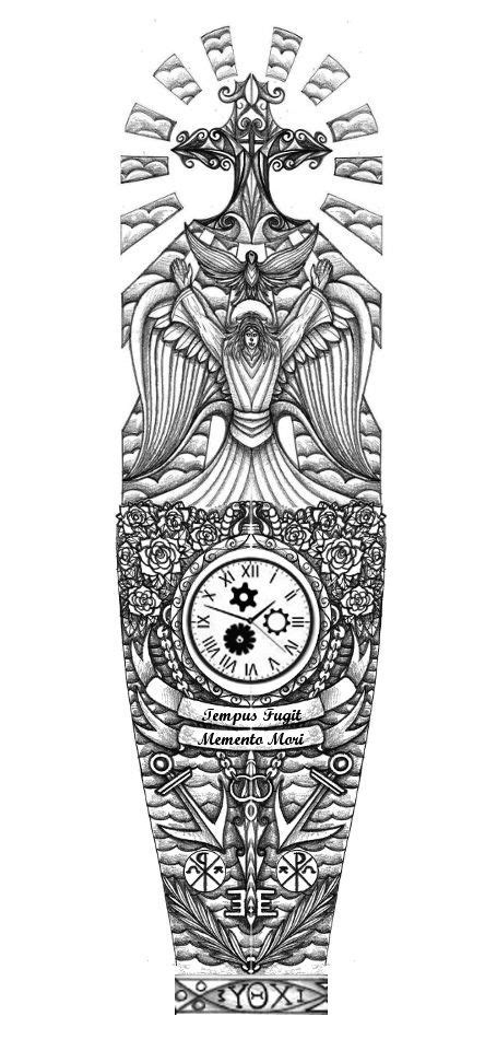 Religious Full Sleeve Tattoo Design By Thehoundofulster Tattoo Idea
