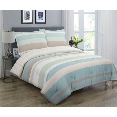 The perfect comforter set is soft, warm, and durable. Coastal Stripe Comforter Set | Brylane Home
