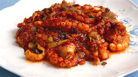 Korean Spicy Octopus Cooking Korean Food With Maangchi