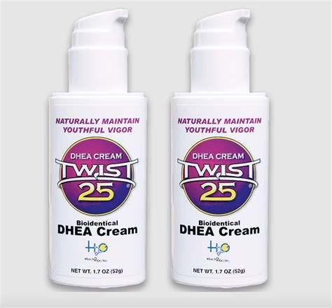 twist 25 dhea supplement cream 2 pack