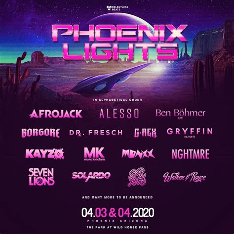 With 300 performances by artists from around the world, the mesa music festival is the premier emerging artist festival in arizona. Cheap Phoenix Lights Festival Tickets | Phoenix Fest 2020 Promo Code | Tickets4Festivals