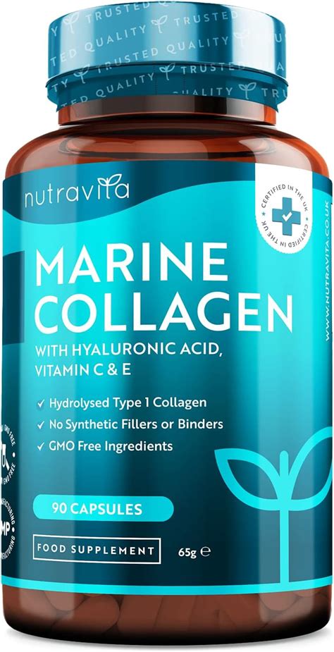 Marine Collagen 1000mg Enhanced With Hyaluronic Acid 100mg 90 Super