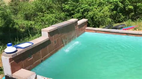 It doesn't stop there either. Do it yourself in ground cinder block swimming pool - YouTube