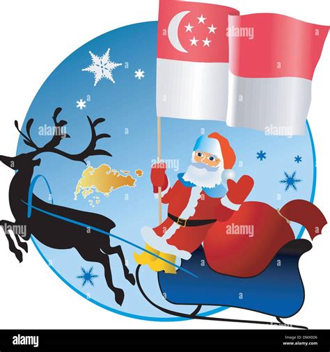 Merry Christmas Singapore Stock Vector Image And Art Alamy