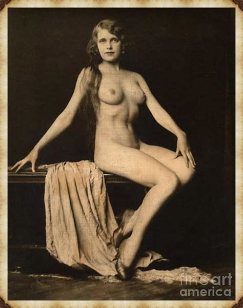 Digital Ode To Vintage Nude By Mb Digital Art By Esoterica Art Agency Pixels