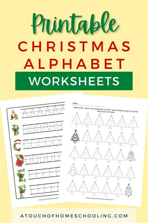 Free Christmas Alphabet Printable Worksheets For Preschool And Kindergarten