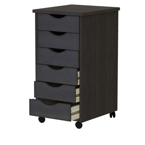 What would you call it. Shop Adeptus Solid Wood 6 Drawer Roll Cart - Black - Free ...