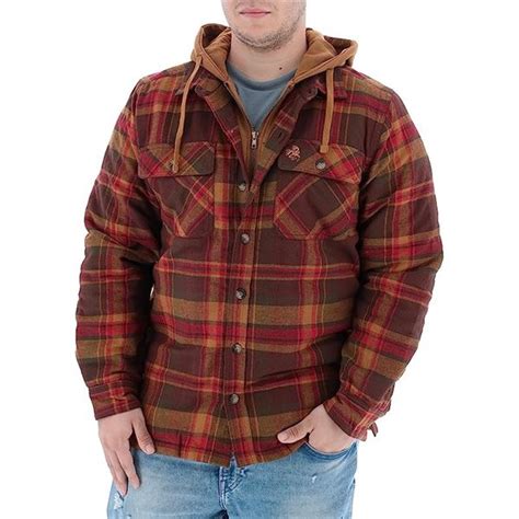 New Legendary Whitetails Hooded Maplewood Flannel