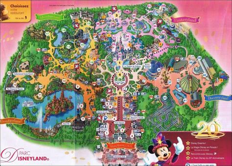 Map Of Disneyland Disneyland Disney Em Paris Disney Land